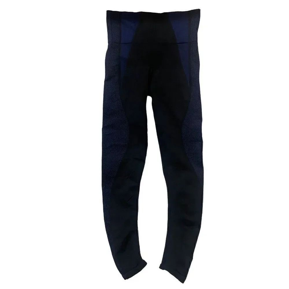 Spanx look at me black and blue leggings Medium